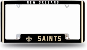 Rico Industries NFL Football Classic 12" x 6" Chrome All Over Automotive License Plate Frame for Car/Truck/SUV