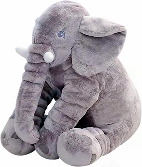 Ryttir 24 Inch Fuzzy Large Elephant Stuffed Animal, Soft Stuffed Elephant Toy Cuddly Bedroom Elephant Plush, Funny Elephant Gifts for Girls Boys