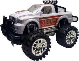 San Francisco Monster Truck by Game Day Outfitters | Push and Go, Friction Powered | Officially Licensed Logo Toy Truck 1:18 Scale Truck | for NFL 49ers Fans, Boys, Kids