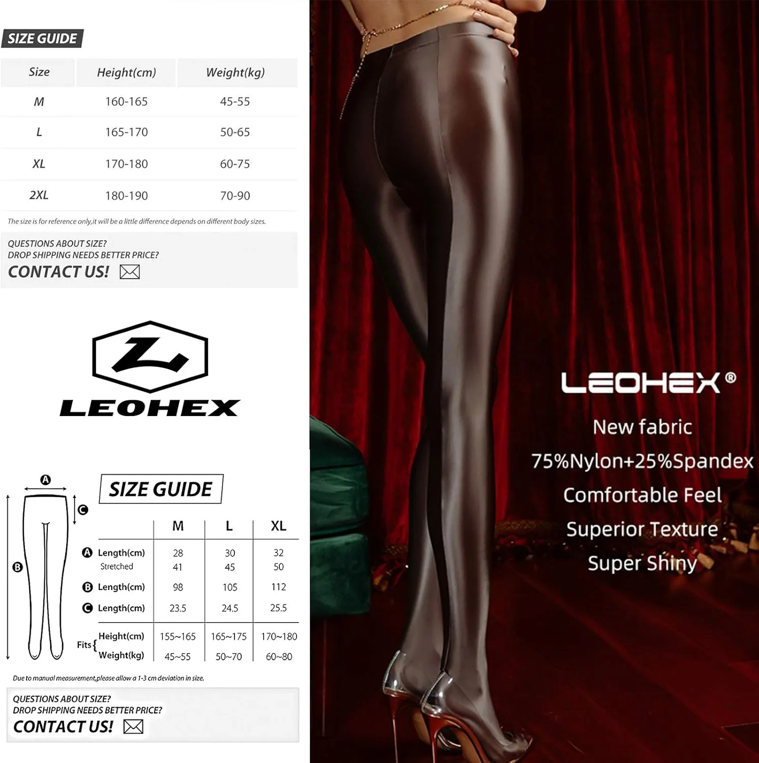 Satin Glossy Opaque Pantyhose Sexy Stockings Shiny Yoga Leggings Sport Women Fitness Japanese High Waist Tights