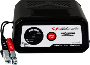 Schumacher Electric 10A Battery Charger and Maintainer, 3-in-1 Solution for 12V Batteries, SC1282, for Motorcycle, Power Sport, Lawn Tractor, Car, SUV, and Marine Batteries