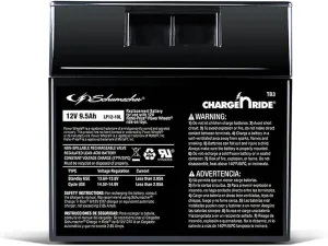 Schumacher Electric 12V Battery for Ride on Toys - TB3 12V 9.5 Amp Hours & Replaceable Fuse - Rechargeable 12V Ride On Replacement Battery for Fisher-Price Power Wheels Vehicles - Safe & Easy to Use