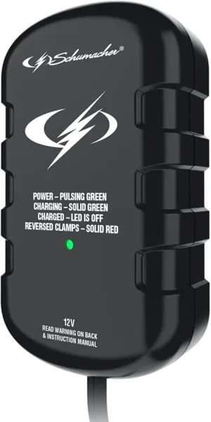 Schumacher Electric SC1278 Automatic Car Battery Maintainer - 12V Battery Charger for Power Sport, Car and Boat Batteries - 0.75 Amp for Standard, AGM   Gel Batteries