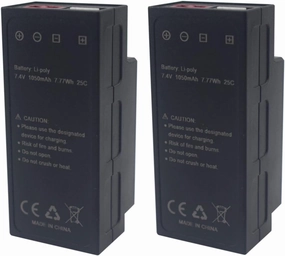 sea jump 2PCS 7.4V 1050mAh 2S Li Battery for MJX H16 H16P H16E H16H H16DR H16SC H16BM 16027 14301 JC16EP RCM029 HP161 HB17 RC Speed Car Competitive Racing Electric High Speed Model Toy Car Battery