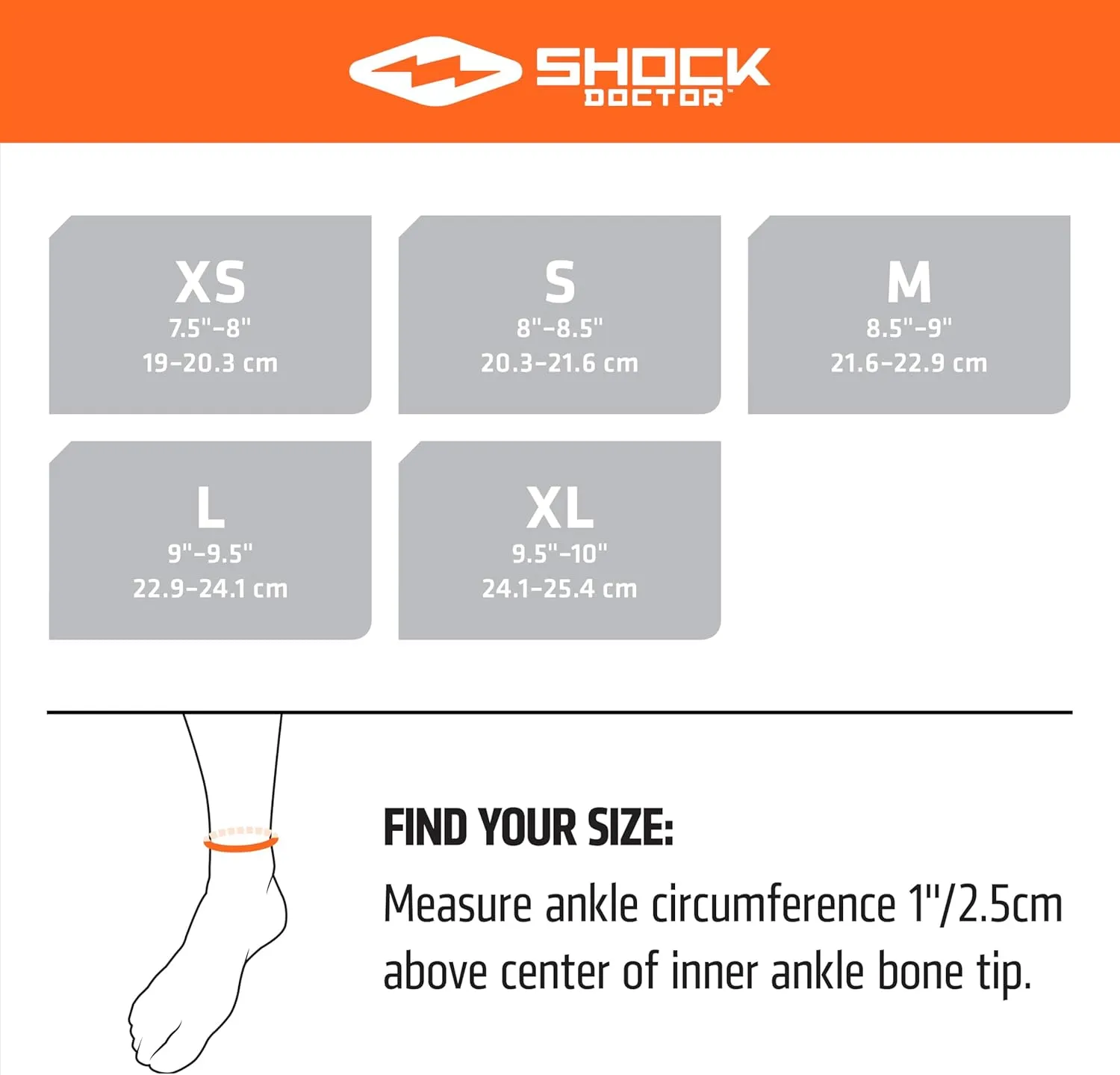 Shock Doctor Adult Ultra Wrap Lace Ankle Brace, Maximum Support, Adjustable Compression