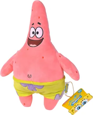Simba Toys Patrick Star Plush from Spongebob Squarepants – Ultra Soft & Cuddly - Kids Toy, Gift for Children, Ages 3 , 14 inches (Huggable Collectible)