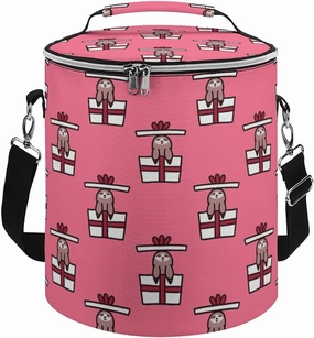 Sloth Gifts Camping Cooler Leak Proof Insulated Waterproof Backpack Reusable Collapsible Cooler Bag with Handle