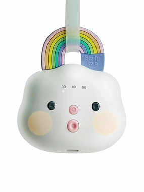 Smily Mia Portable Sound Machine for Babies |White Noise Machine Baby| Sleep Soother |14 Soothing Sounds | Shush | Travel | Registry Gift | Baby Shower | New Born Essentials, Attach to Stroller/Crib