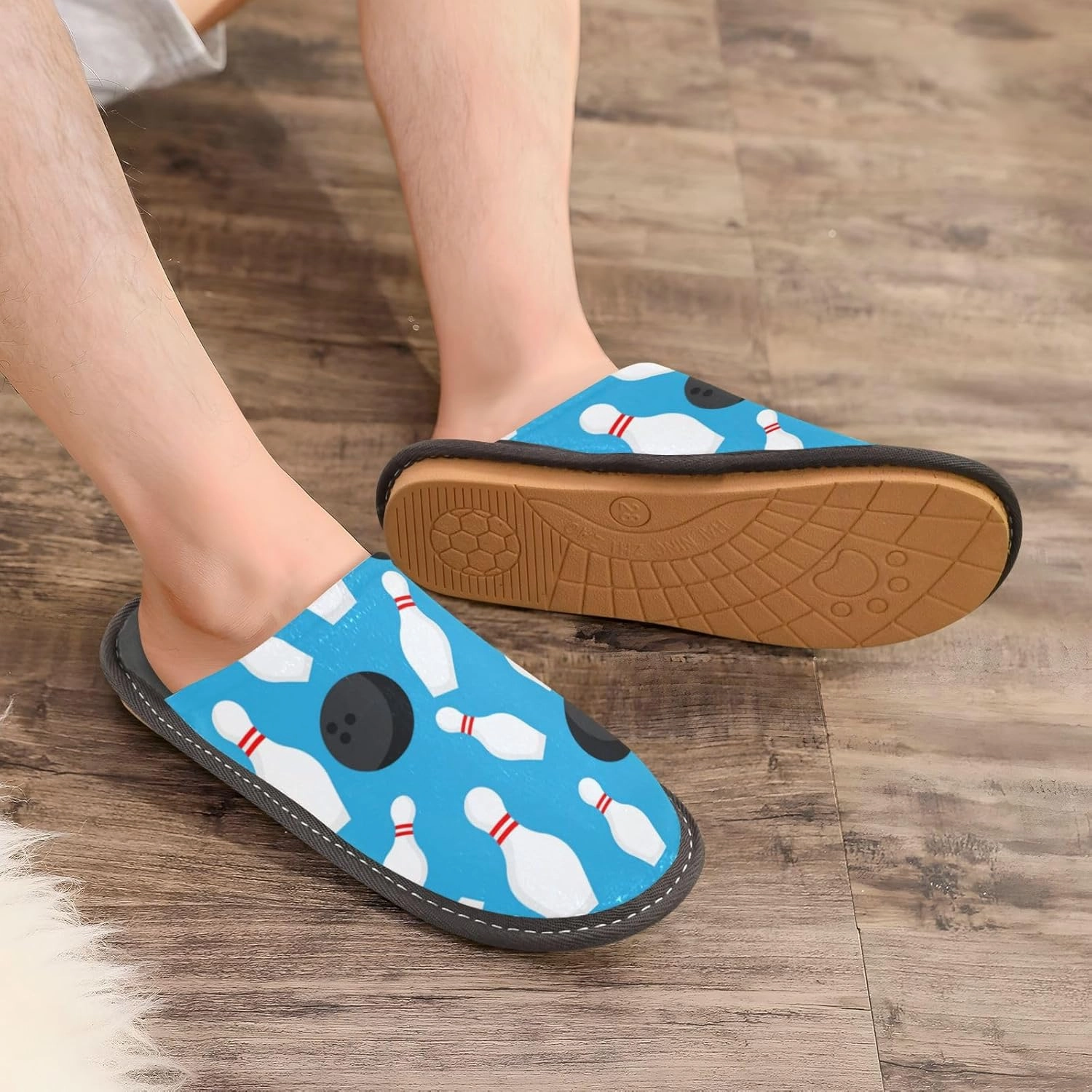 Spa Slippers Indoor House Fuzzy Slippers Soft Memory Foam Non-Slip Home Slipper Winter Shoes For Bedroom Hotel Travel 4-11