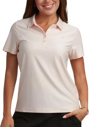 Spyder Womens Golf Shirt - Lightweight Moisture Wicking 4-Button Polo Shirts for Women with UPF 30  Sun Protection for Sports