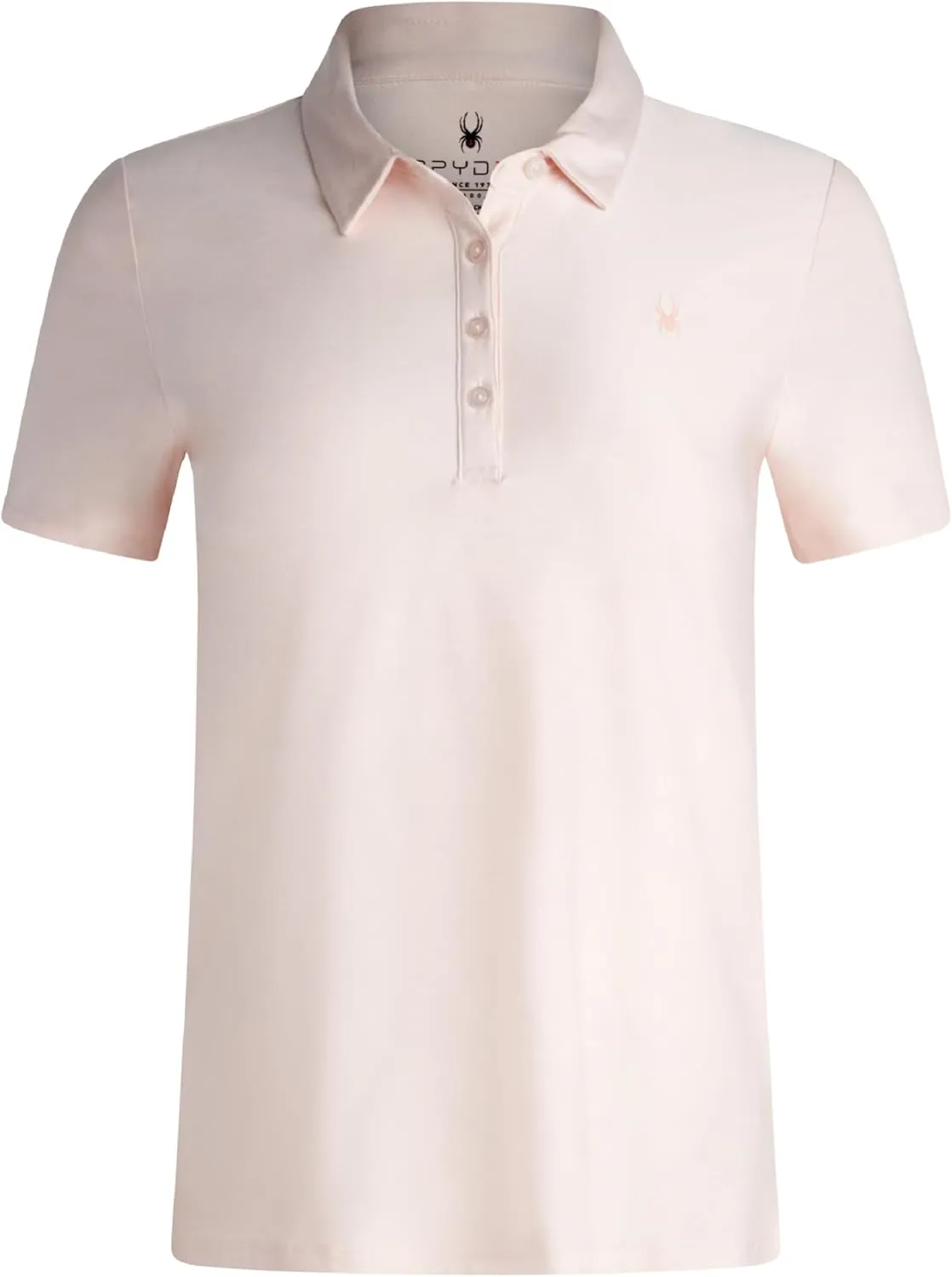 Spyder Womens Golf Shirt - Lightweight Moisture Wicking 4-Button Polo Shirts for Women with UPF 30  Sun Protection for Sports