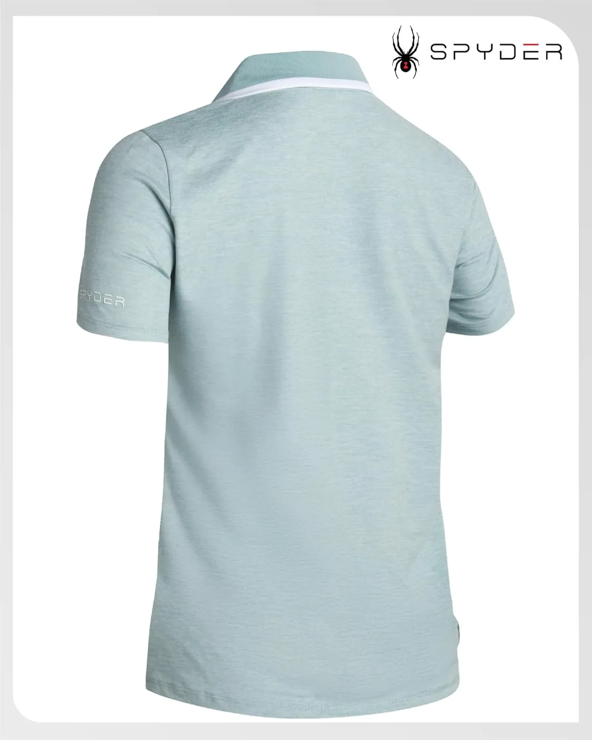 Spyder Womens Golf Shirt - Quarter Zip Golf Polo Tennis Top, UPF 30  Sun Protect Moisture Wicking Polo Shirts for Women