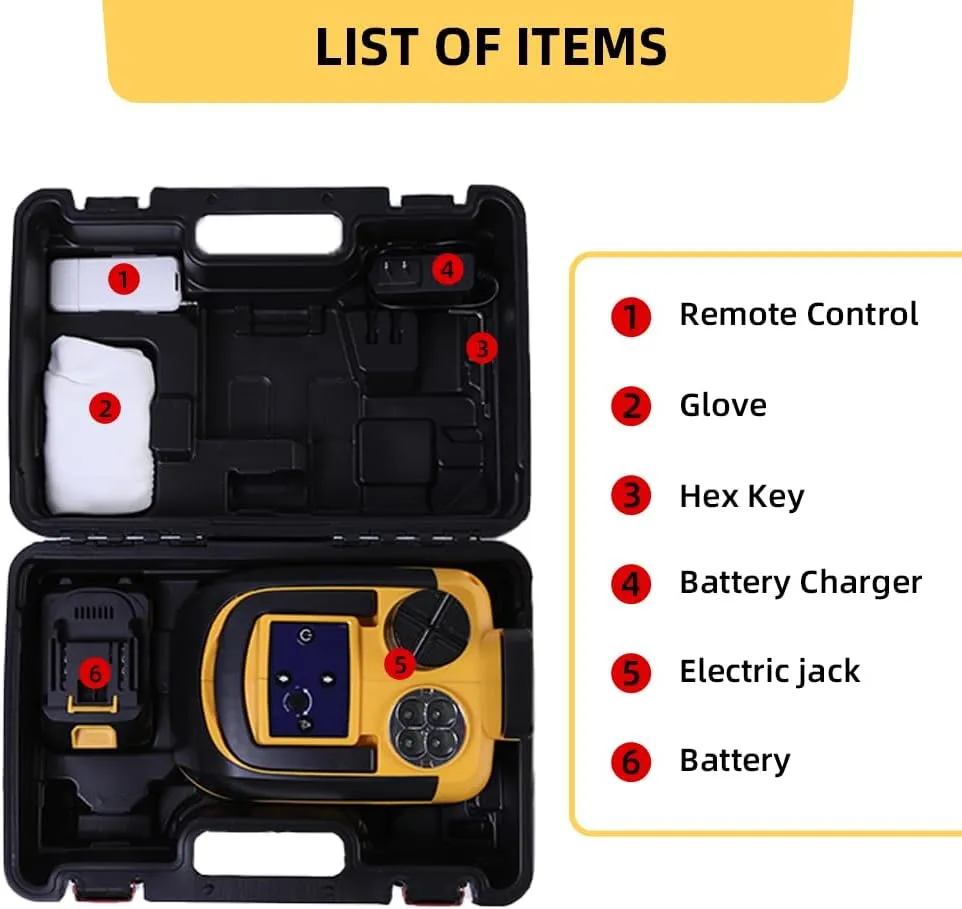 STANDTALL Electric Car Jack Hydraulic Cordless Remote Control 5 Ton 18V Automatic Small Portable Tire Change Kit Emergency Repair Tire Tools for SUV Sedans Vehicle MPV Yellow