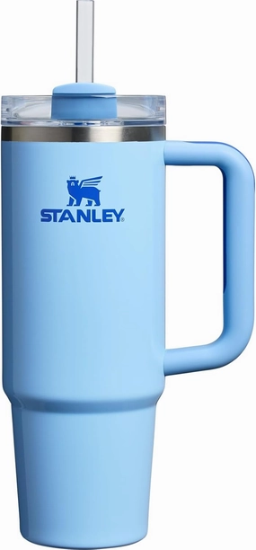 Stanley Quencher H2.0 Tumbler with Handle and Straw 30 oz | Flowstate 3-Position Lid | Cup Holder Compatible for Travel | Insulated Stainless Steel Cup | BPA-Free | Cornflower Gloss