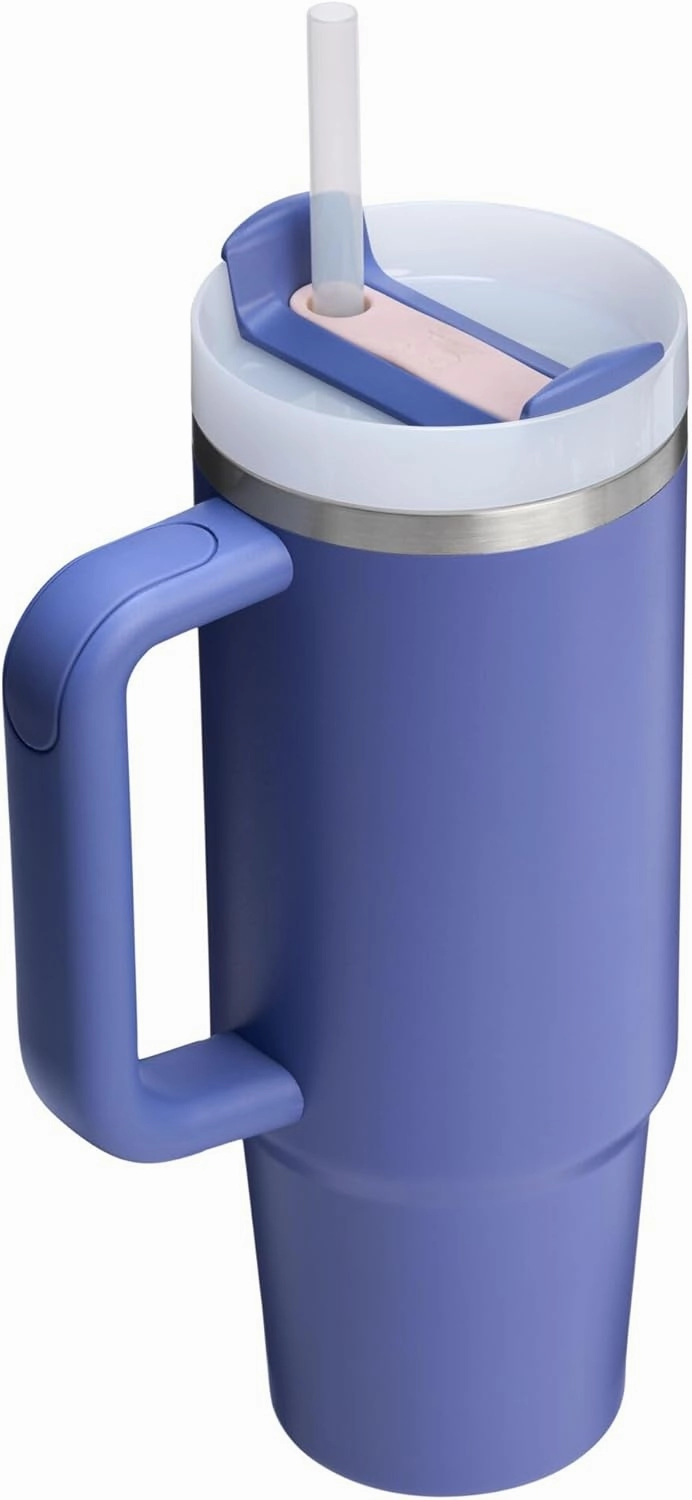 Stanley Quencher H2.0 Tumbler with Handle and Straw 30 oz | Flowstate 3-Position Lid | Cup Holder Compatible for Travel | Insulated Stainless Steel Cup | BPA-Free | Exclusive Lupine