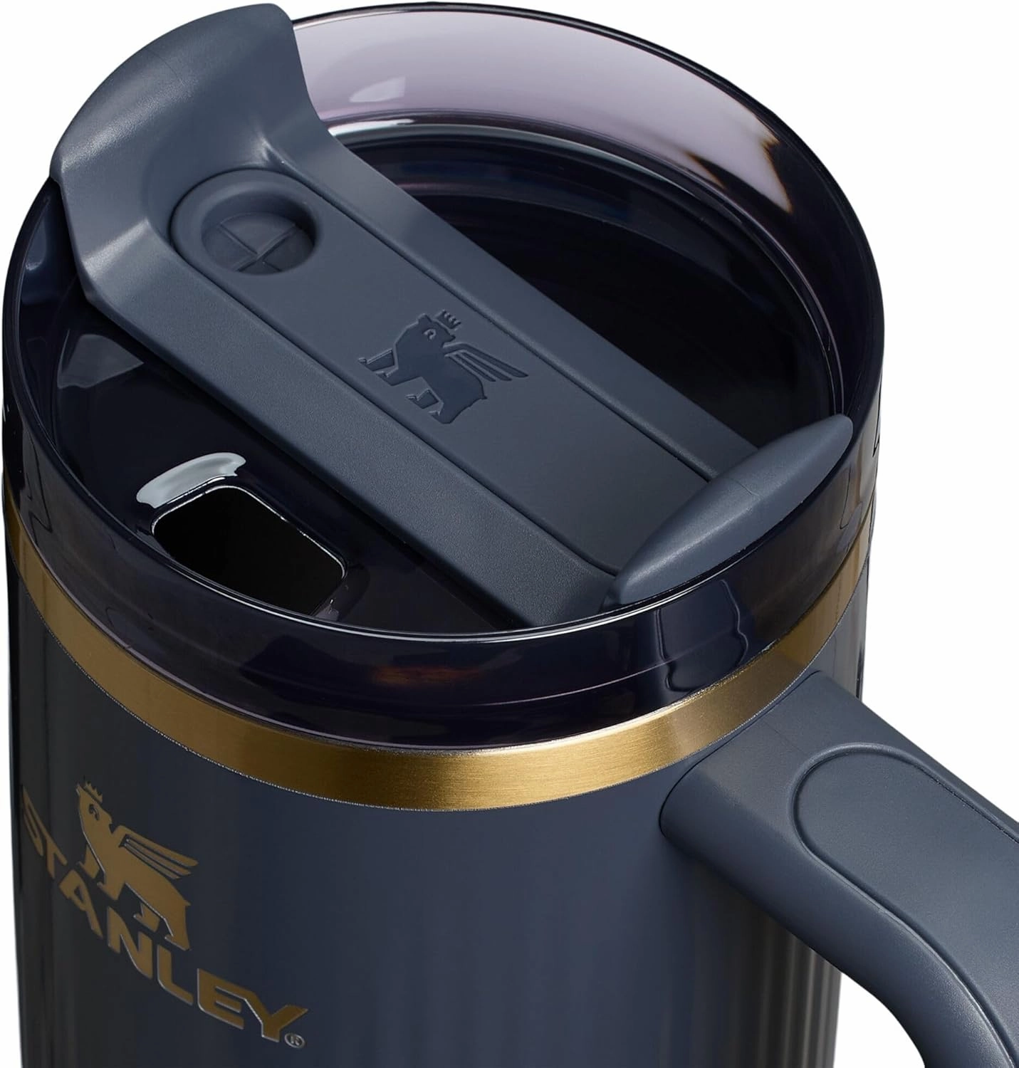 Stanley Quencher H2.0 Tumbler with Handle and Straw 30 oz | Flowstate 3-Position Lid | Cup Holder Compatible for Travel | Insulated Stainless Steel Cup | BPA-Free | Fluted Twilight