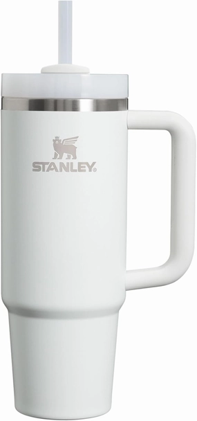 Stanley Quencher H2.0 Tumbler with Handle and Straw 30 oz | Flowstate 3-Position Lid | Cup Holder Compatible for Travel | Insulated Stainless Steel Cup | BPA-Free | Frost
