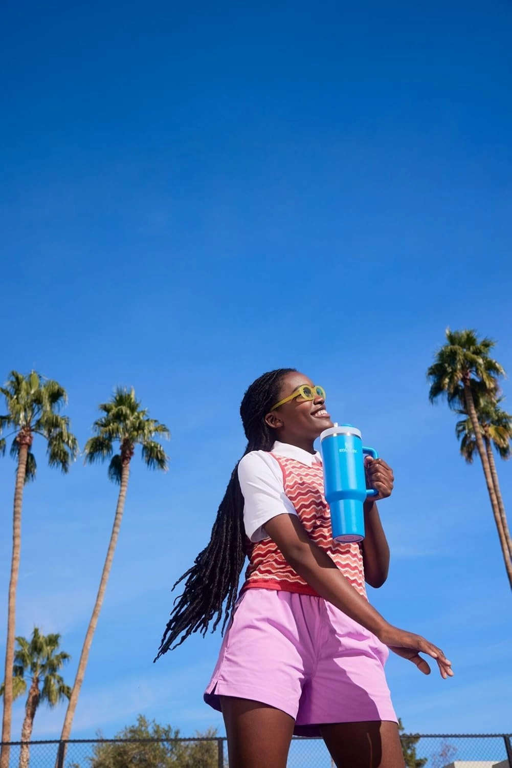 Stanley Quencher H2.0 Tumbler with Handle and Straw 40 oz | Flowstate 3-Position Lid | Cup Holder Compatible for Travel | Insulated Stainless Steel Cup | BPA-Free | Azure