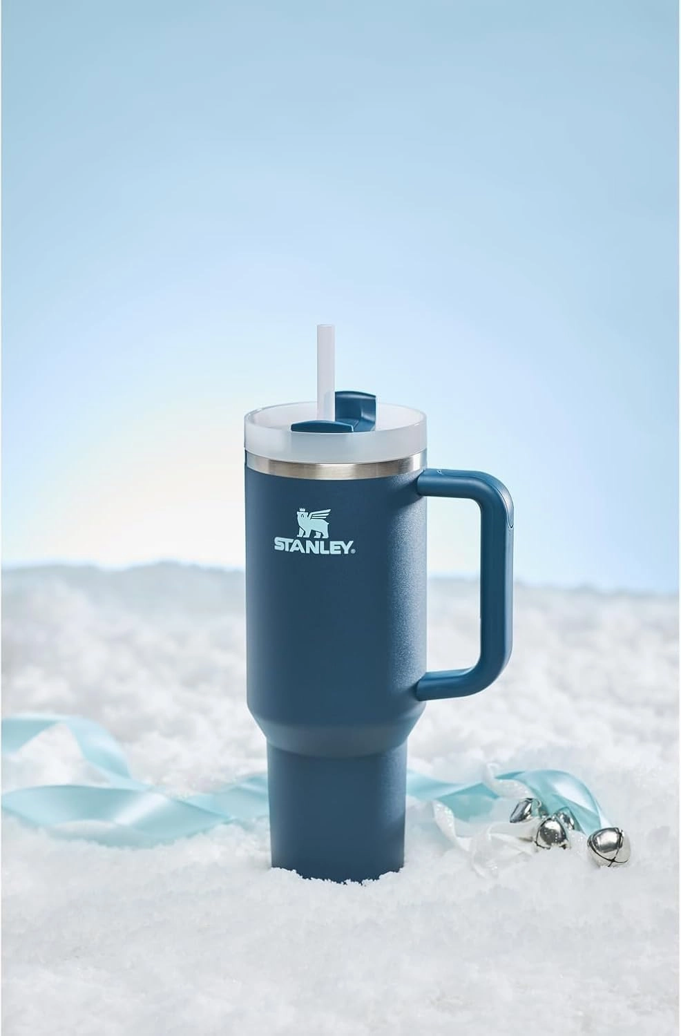 Stanley Quencher H2.0 Tumbler with Handle and Straw 40 oz | Flowstate 3-Position Lid | Cup Holder Compatible for Travel | Insulated Stainless Steel Cup | BPA-Free | Stargaze