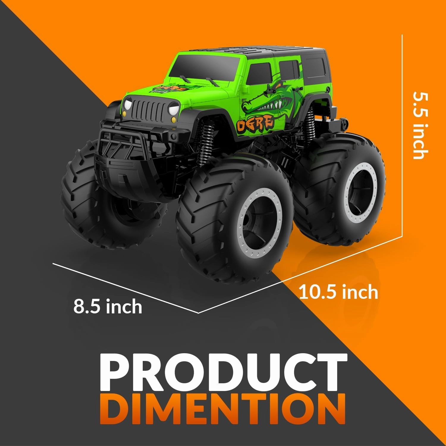 STEMTRON Amphibious Remote Control Car Toys for Boys 2.4GHz 1:16 All Terrain Off-Road RC Car Waterproof RC Monster Truck Kids Pool Toys Remote Control Boat Gifts for Kids Boys
