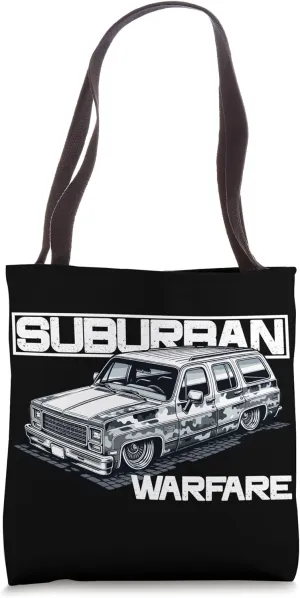 Suburban Warfare Squarebody Truck Squarebody Burb Warfare Tote Bag