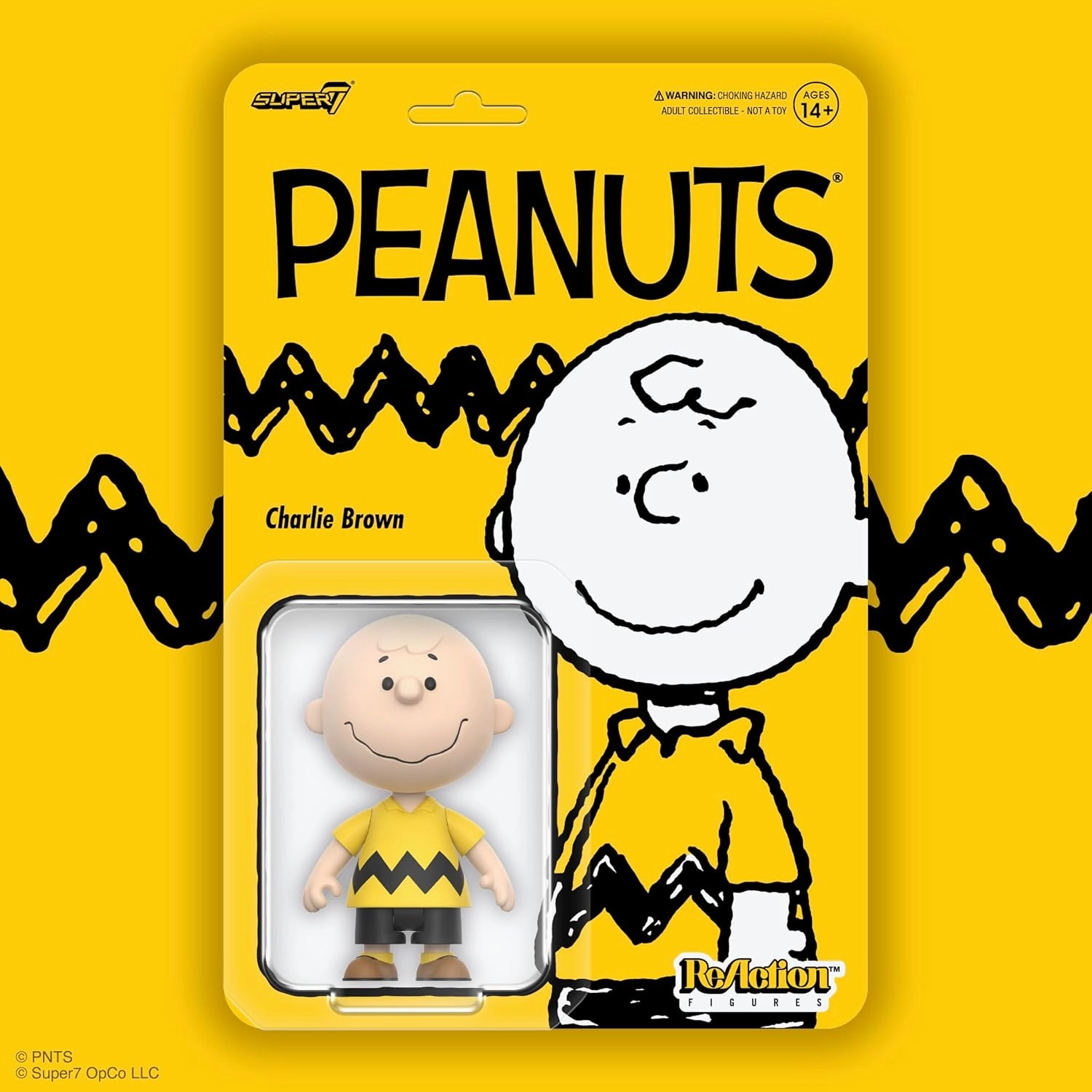 Super7 Peanuts Charlie Brown - 3.75" Peanuts Action Figure Classic Cartoon Collectibles and Retro Toys