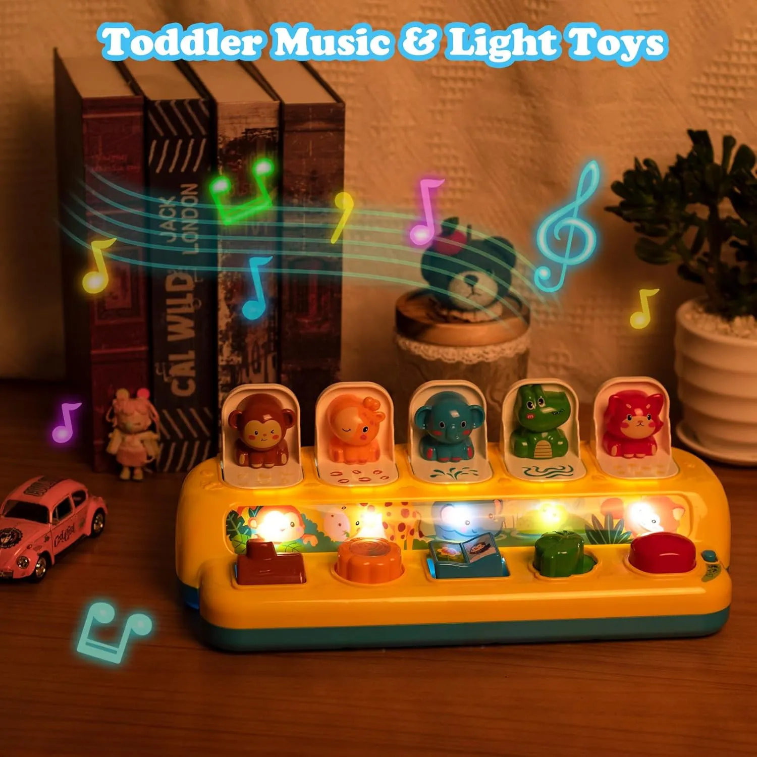 SUPERHIGH Pop Up Toys for 1 Year and 9-12-18 Months Baby, Montessori Causal Effect Toys for 1 Year Old Boys and Girls