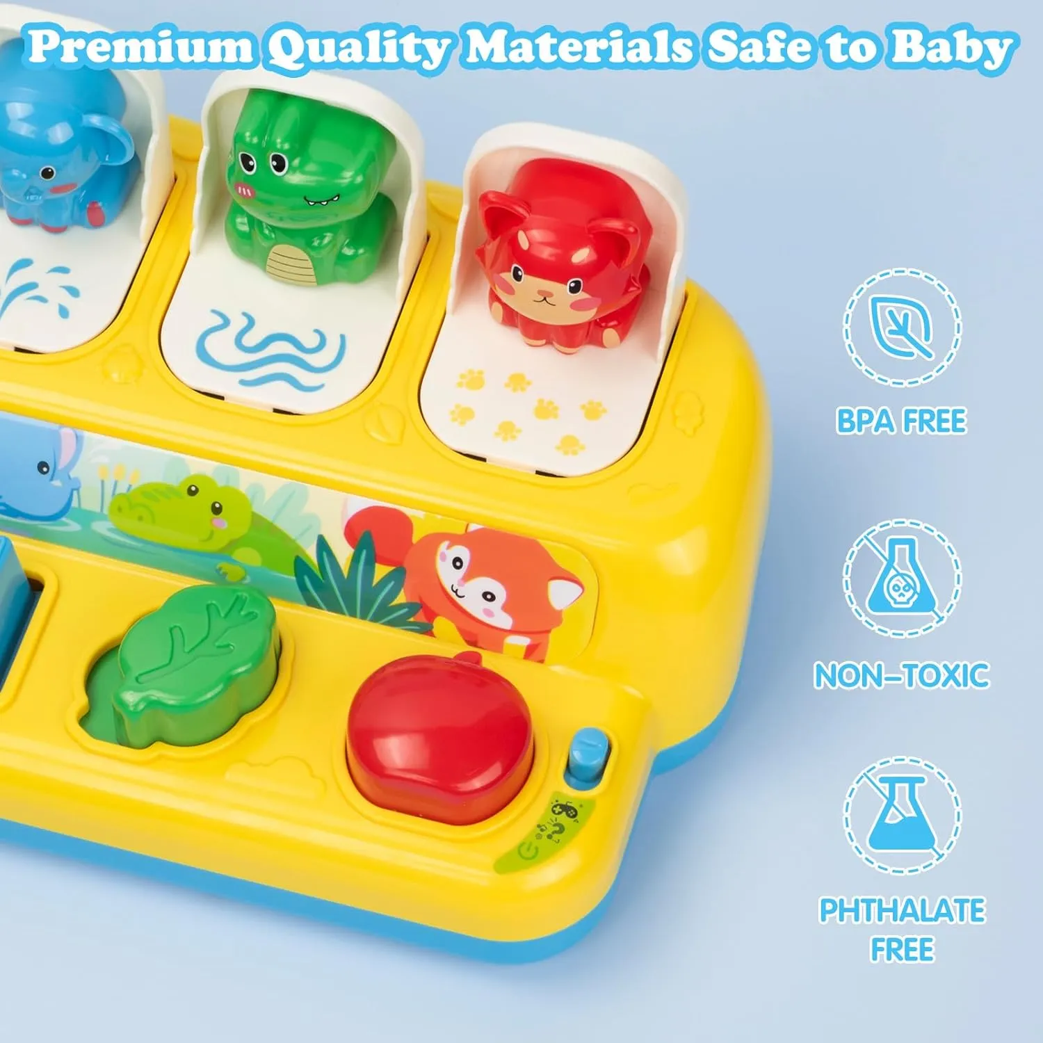 SUPERHIGH Pop Up Toys for 1 Year and 9-12-18 Months Baby, Montessori Causal Effect Toys for 1 Year Old Boys and Girls