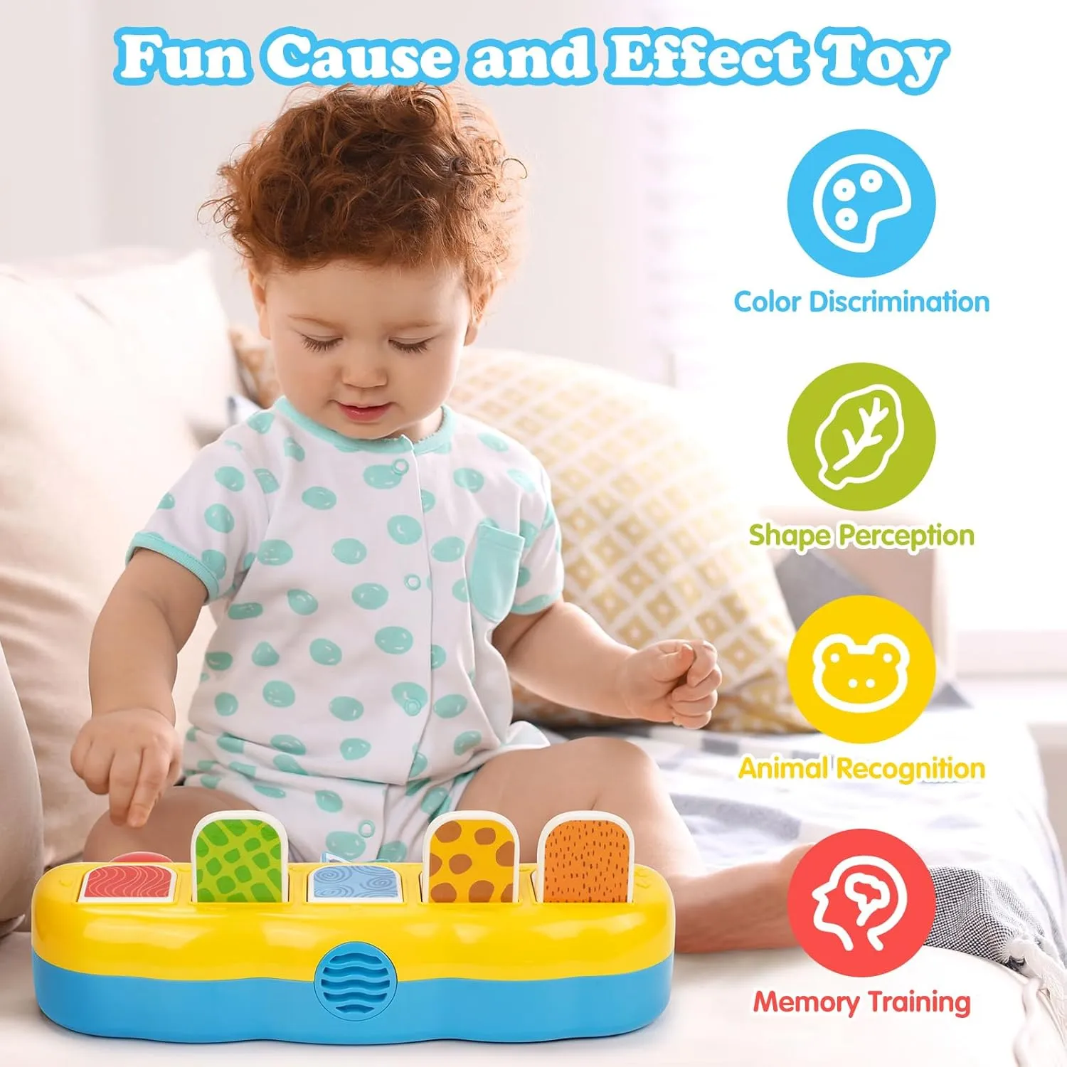 SUPERHIGH Pop Up Toys for 1 Year and 9-12-18 Months Baby, Montessori Causal Effect Toys for 1 Year Old Boys and Girls