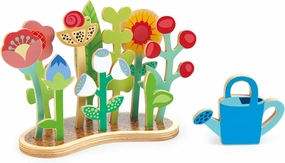 Tender Leaf Toys - Flower Bed - Indoor Garden Pretend Play Wooden Toy with Flowers and Foliage - Educational, Creative and Basic Life Learning Skills Fun for Children 3 