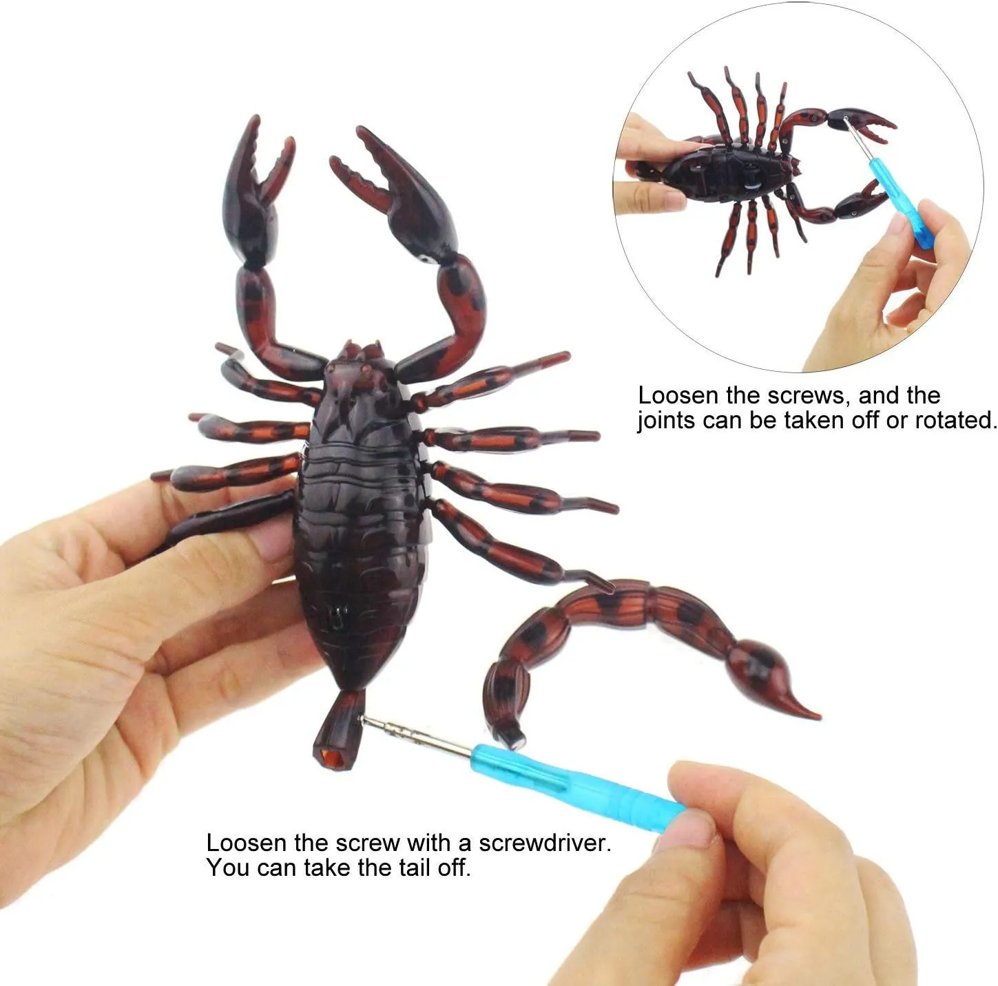 Tipmant Realistic RC Scorpion Remote Control Animal Vehicle Car Electric Scary Toy Halloween Kids Birthday Gift