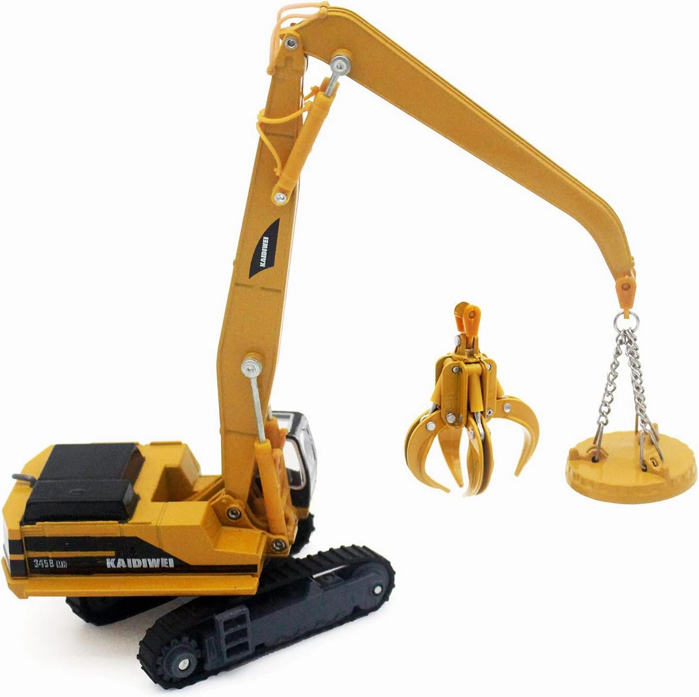 Tipmant Alloy Die-cast Vehicle Model Toy Material Handling Diecast Crane Engineering Truck Metal Durable Kids Birthday Gift Scale1:87