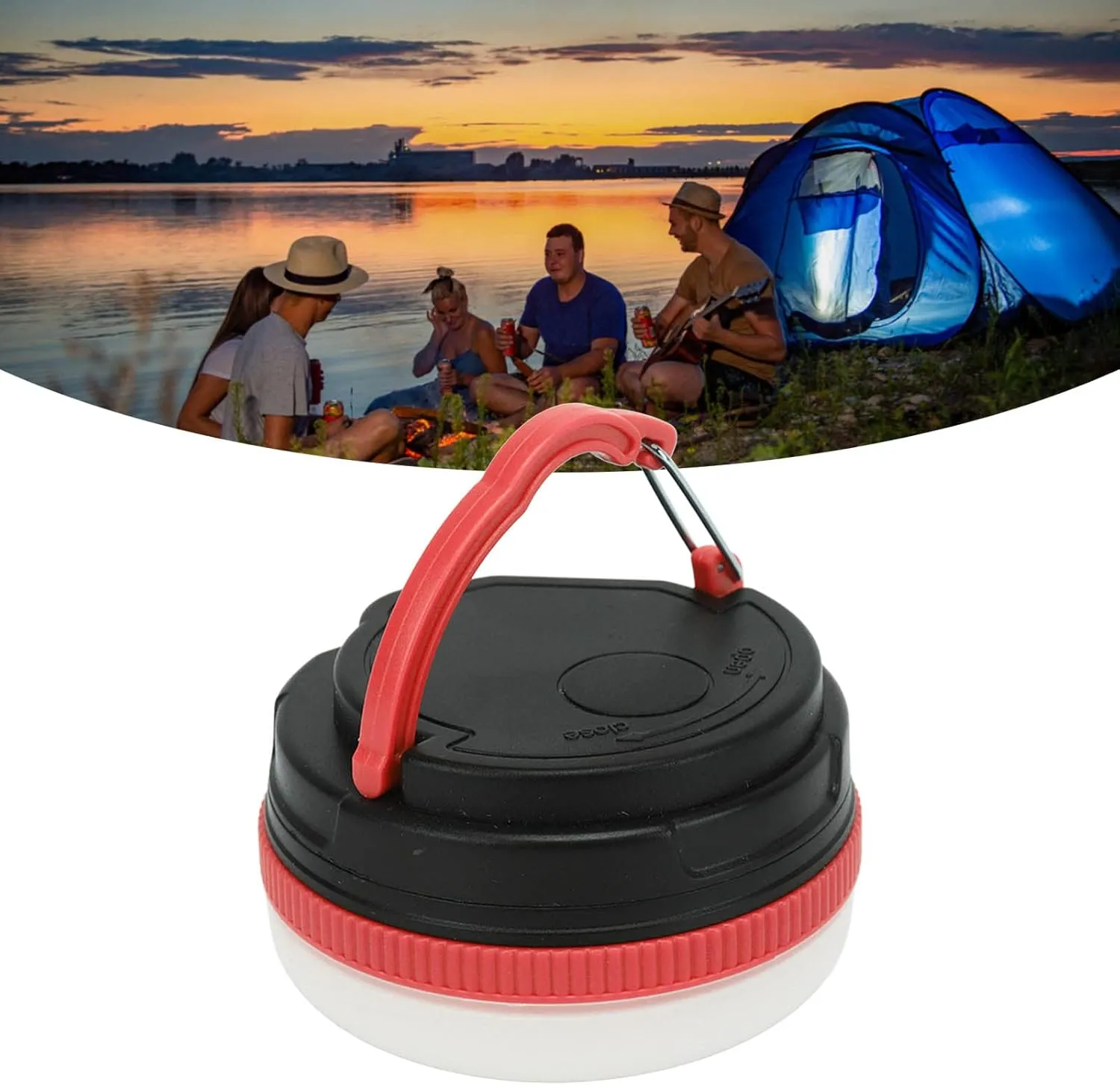 Topyond Hanging Camping Light, LED Camping Lantern Waterproof Tent Light with Magnetic Base - Portable Outdoor Tent Light for Hiking Fishing Camping