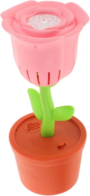 Totority Bubble Maker Toy Electric Flower Bubble Blower Portable for Parties Weddings and Boys and Girls Fun No Battery Required