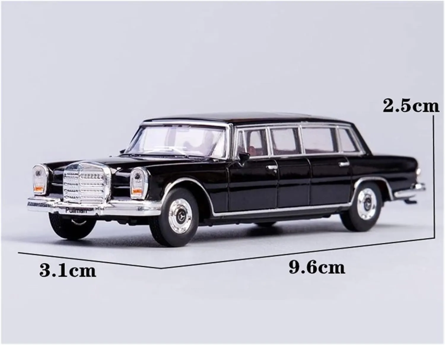 Toy car Model 1/64 Classic Old Car Pullman Alloy Car Model Diecasts Retro Collection with Retail Box (Color : Silver)