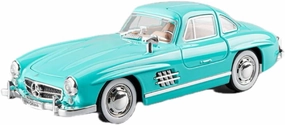 Toy Cars 1:22 Benz 300SL Model Cars, Pull Back Die-cast Vehicles, Collectible Cars with Sounds＆Lights for Kids Boys Girls and Adults, Gift Blue