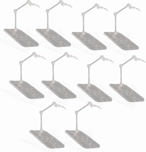Transparent Acrylic Action Figure Stand Set 10-Pack with Adjustable Figure Support Holder for 6in Anime and Home Decorations