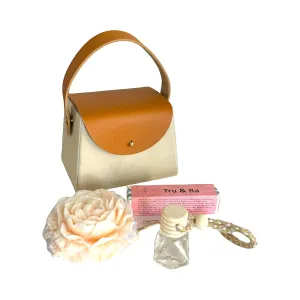 Tru & Ra - Handbag Treasures Gift Set, Handmade items includes: lip balm, soap, car air freshener, perfect for personal use or as a gift, and is ideal for events or parties