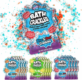 Tub Works® Bath Crackles Bath Toy, Variety 12 Pack | Nontoxic & Fragrance-Free | Makes Bath Water Crackle & Pop for a Unique Kids Bath | Swirl Water for Fizzy Fun | Sensory Kids & Toddler Bath Toys