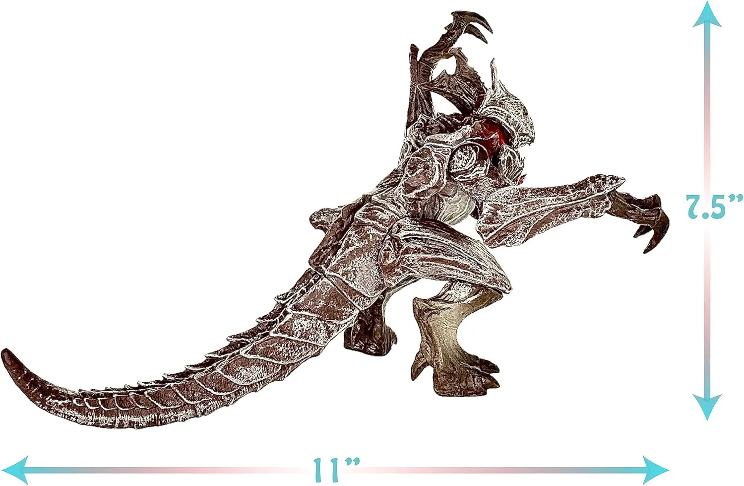 TwCare Raijin Dagon Lord of The Galaxy Action Figure Father of Godzilla Toy, Partner of Rozan Movie Series Movable Joints Soft Vinyl, Travel Bag