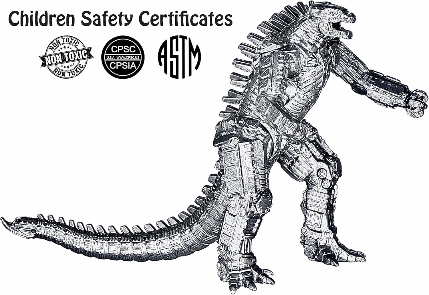 TwCare MechaGodzilla Mecha Godzilla vs. Kong Toy Action Figure, 2021 Movie Series Movable Joints King of The Monsters Birthday Kid Gift, Travel Bag
