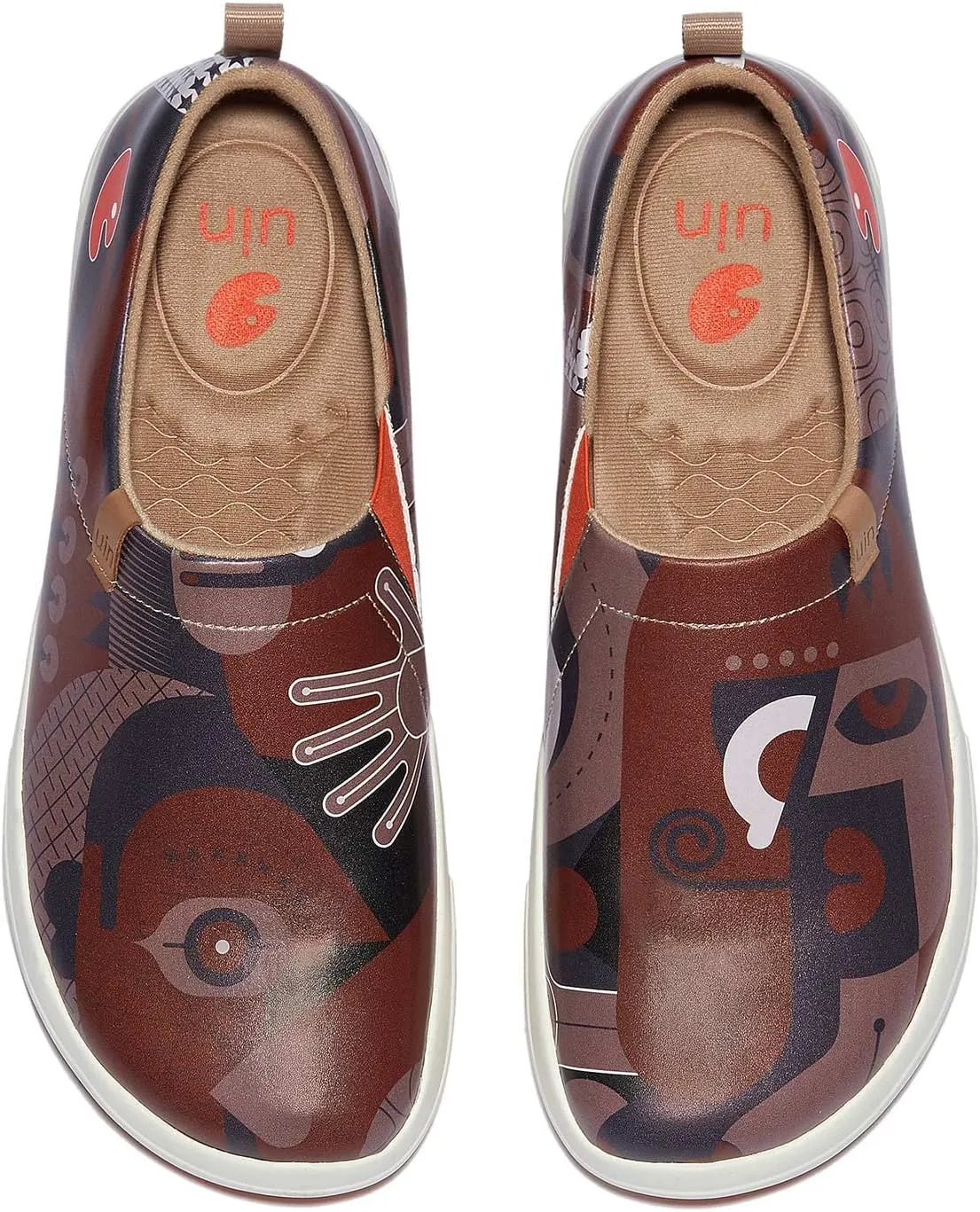 UIN Men's Fashion Sneakers Painted Walking Art Travel Shoes Toledo Ⅷ