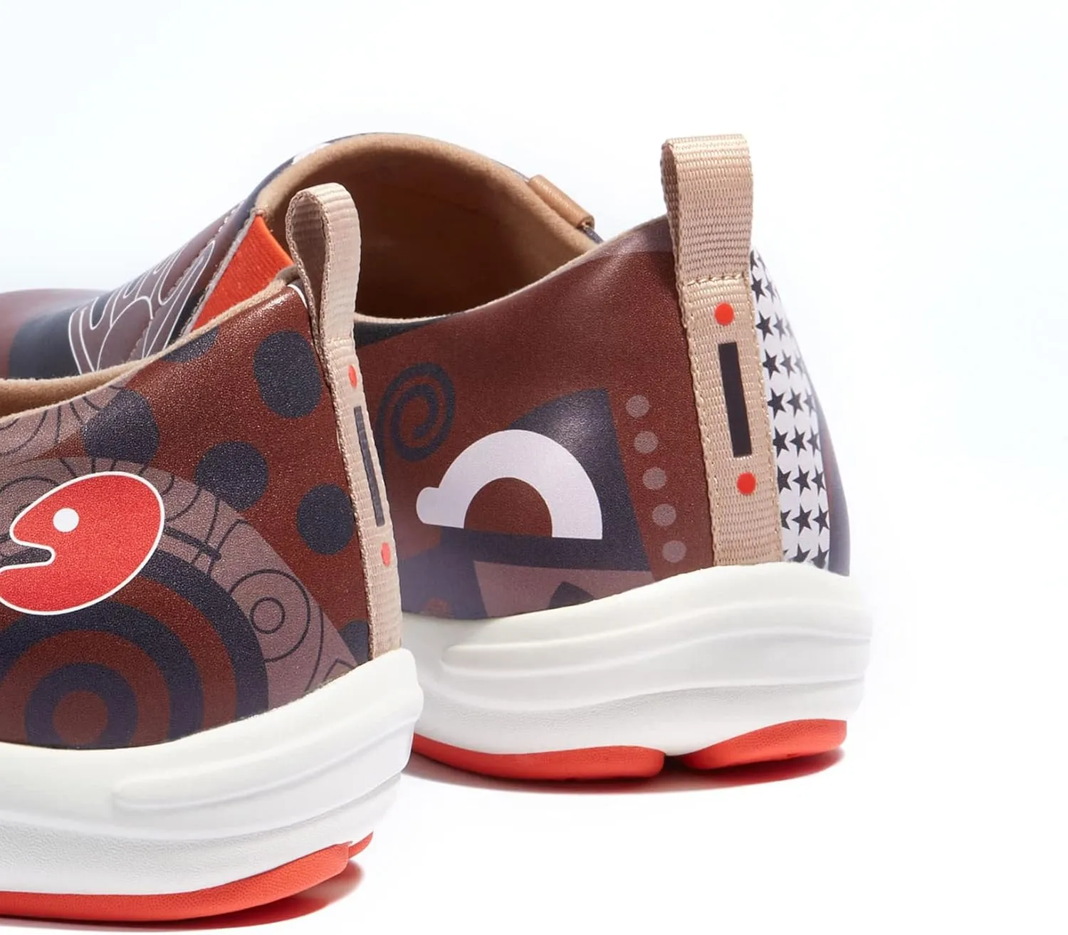 UIN Men's Fashion Sneakers Painted Walking Art Travel Shoes Toledo Ⅷ