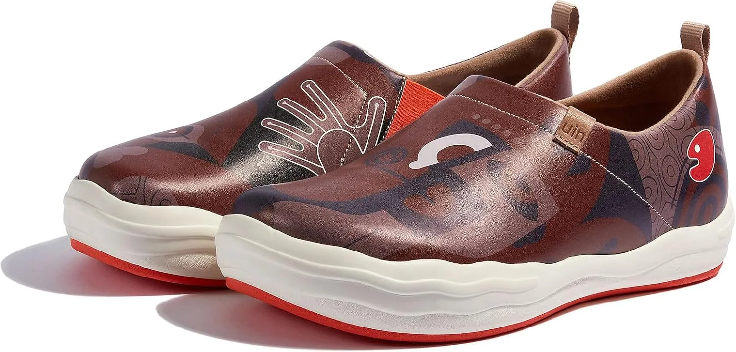 UIN Men's Fashion Sneakers Painted Walking Art Travel Shoes Toledo Ⅷ