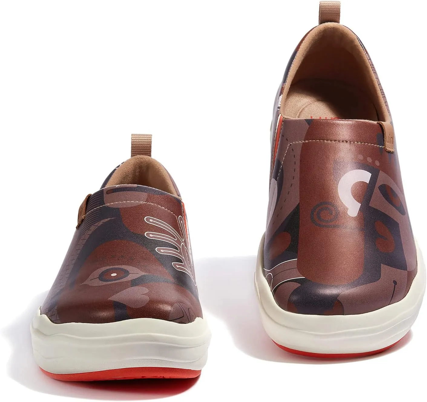 UIN Men's Fashion Sneakers Painted Walking Art Travel Shoes Toledo Ⅷ