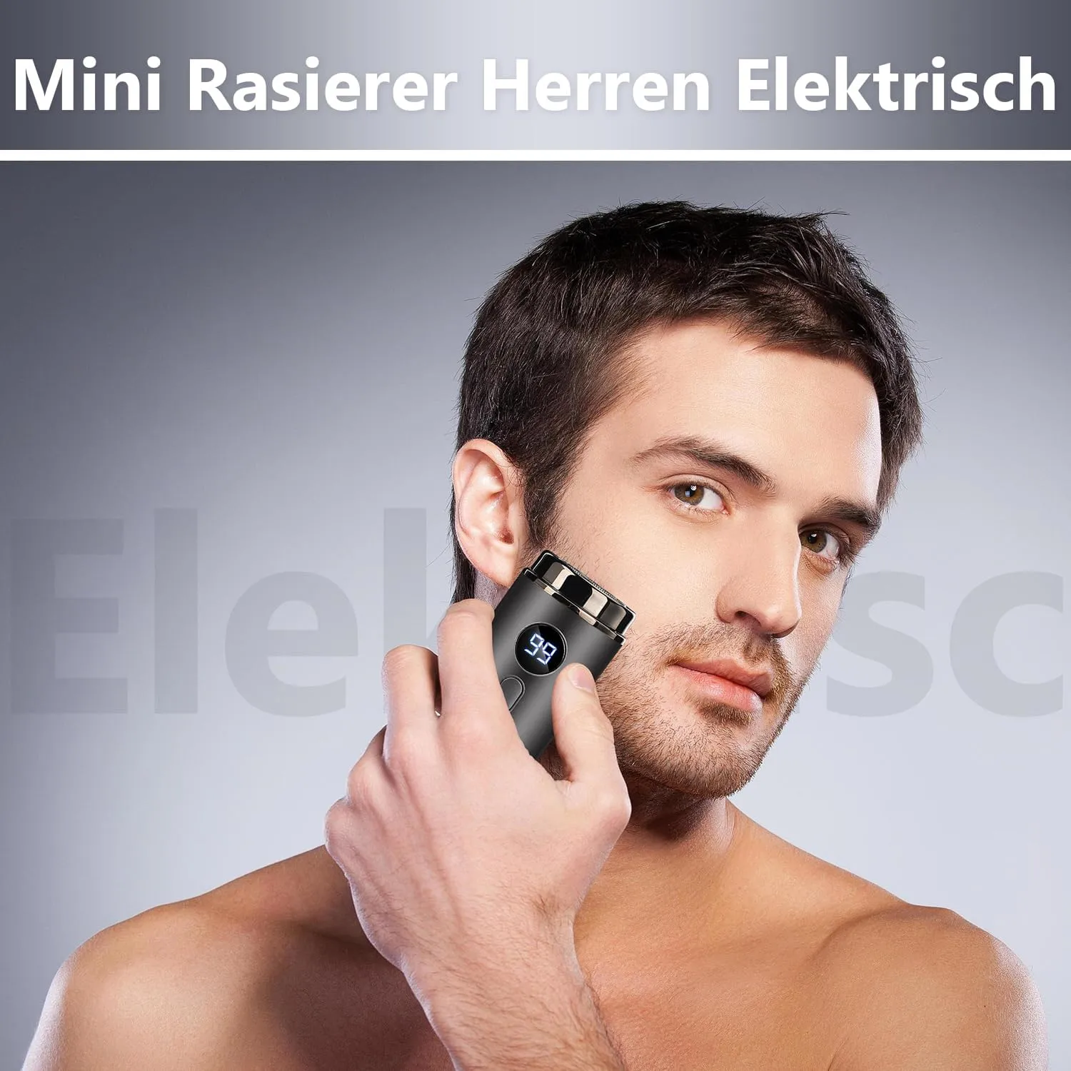 Unisex Mini Portable Electric Shaver, USB Rechargeable Waterproof Electric Razor, for Car, Travel, Home Use(Green)