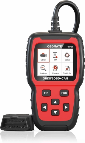 Universal OBD2 Scanner, OM126 Professional Car Diagnostic Tool Check Engine Light with Live Data, Read &Erase Fault Codes for Vehicles, Automotive OBDII Scanner Diagnostic Tool