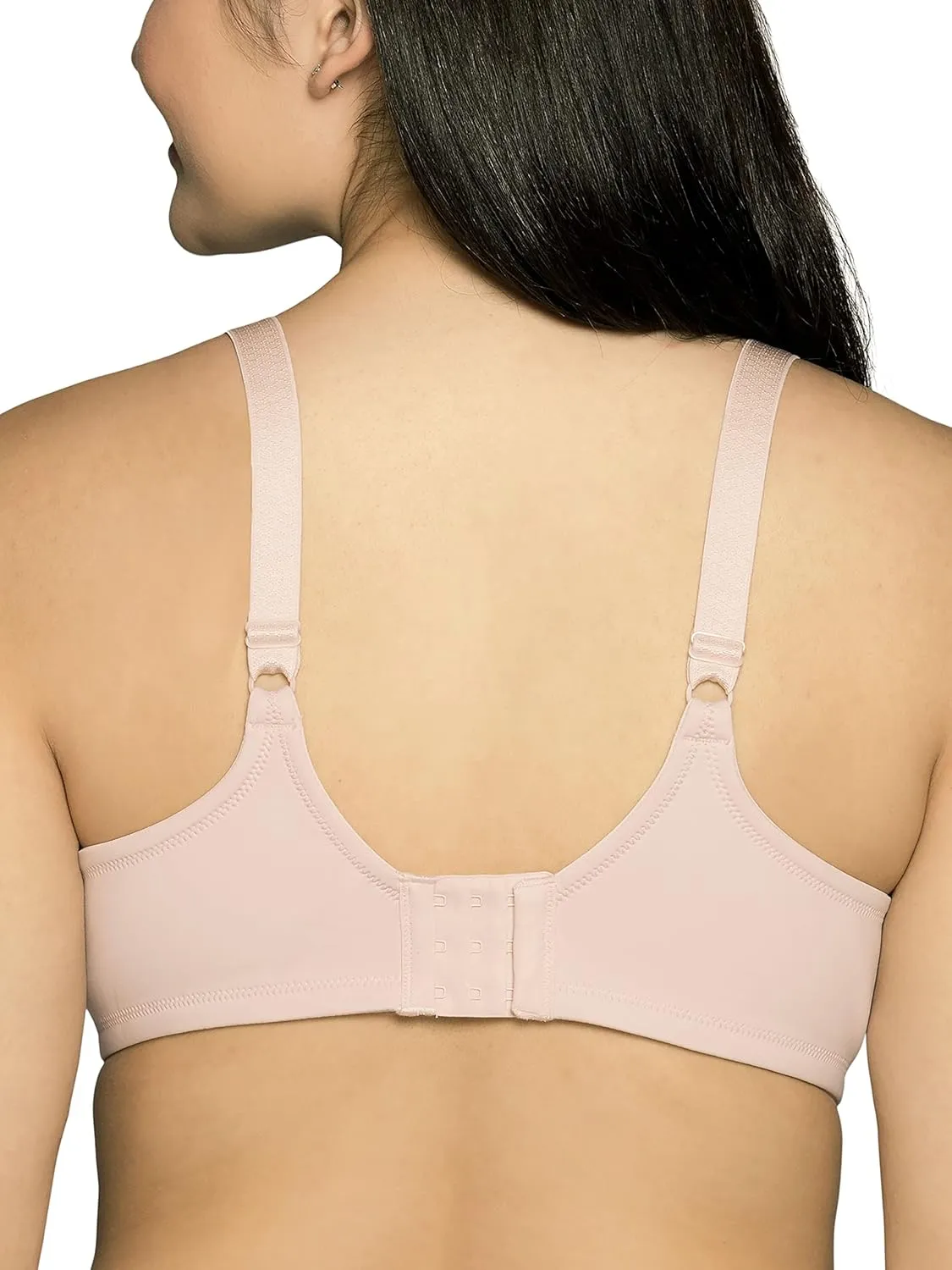 Vanity Fair Women's Full Figure Beauty Back Smoothing Bra, 4 Way Stretch Fabric, Lightly Lined Cups up to H
