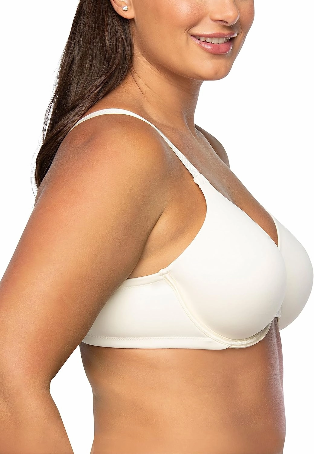 Vanity Fair Women's Full Figure Beauty Back Smoothing Bra, 4 Way Stretch Fabric, Lightly Lined Cups up to H