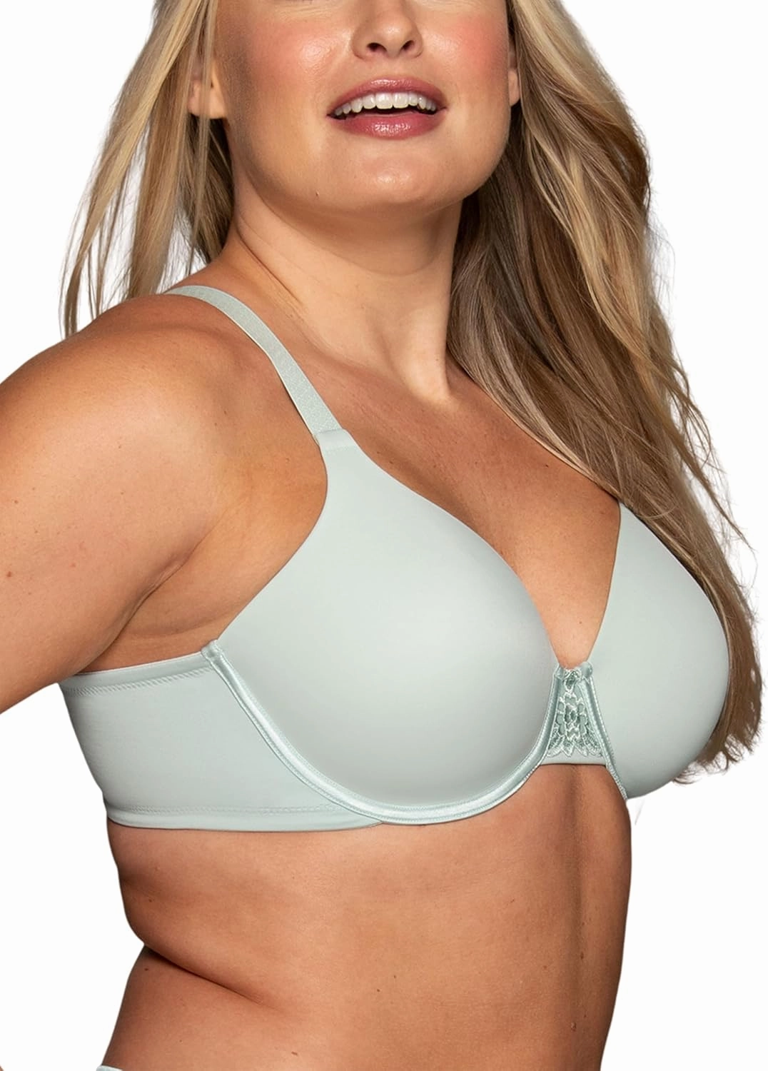 Vanity Fair Women's Full Figure Beauty Back Smoothing Bra, 4 Way Stretch Fabric, Lightly Lined Cups up to H